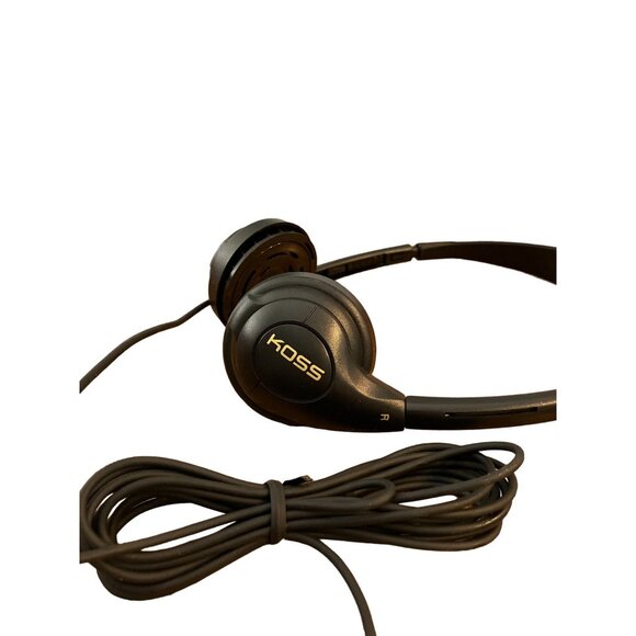Koss On-Ear Stereo Headphones Wired Black Adjustable Headband & 3.5mm Jack - Picture 3 of 3